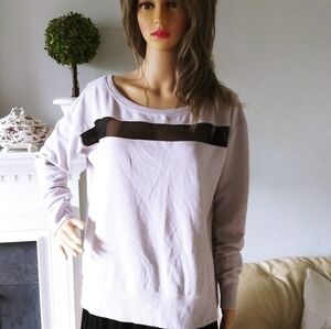 Victoria's Secret sport sweatshirt mesh‎ neck/back size M lounge casual cozy